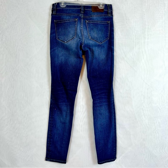 J Crew 8” Rise Toothpick Distressed Jeans / Sz 24 - Picture 9 of 12